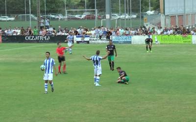 Realak kilometroen alde jokatu zuen larunbatean Zarautzen