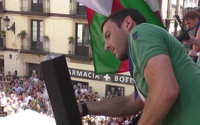 Txupinazoarekin lehertu zen festa Ordiziako Santa Ana jaietan