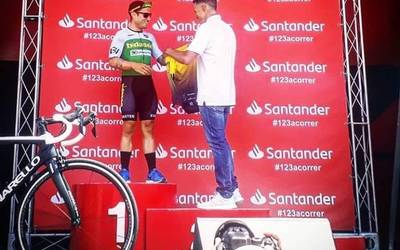 La Indurain probako ibilbide laburrean Transbidasoa taldeko txirrindularia izan da bizkorrena