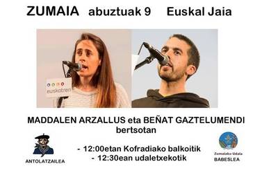 Maddalen eta Beñat, balkoitik balkoira bertsotan