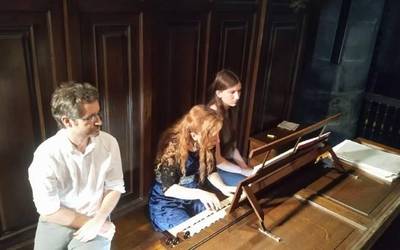 Loreto Aramendi organo jotzailearen kontzertua, irudietan