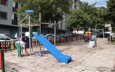 Zabuak ailegatu ahala bukatuko dituzte parkeak zaharberritzeko lanak