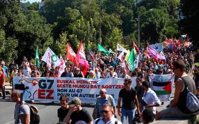 Aske utzi dute G7aren kontrako mobilizazioetan atxilotu zuten gazte abadiñarra