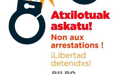 G7ko atxilotuak askatzeko elkarretaratzea deitu dute gaur Bilbon