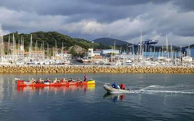 Zumaia, Kontxako lehen jardunaldian harrobiko arraunlari gehien izan zituen trainerua