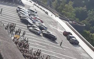 Donostiako Lurreko Armadako 250 bat militar Arantzazun
