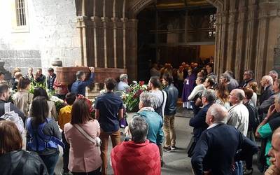 Agur jendetsua egin diote Alfonso Gorroñogoitiari