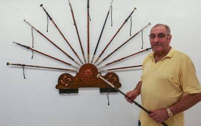 Euskal Makila sorta ikusgarria ipiniko du Aitor Amorrek ikusgai, bere ibilbideari agur esateko erakusketan