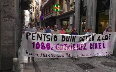 Tolosaldeko jubilatu eta pentsiodunak hasi dira  mobilizazioekin