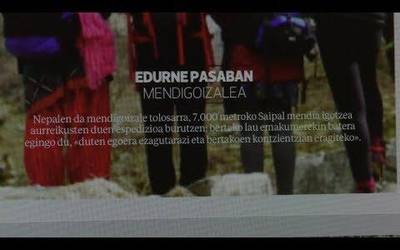 Edurne Pasaban eta Tolosako Abesbatza Lehiaketa izango dira astekariko gai nagusiak