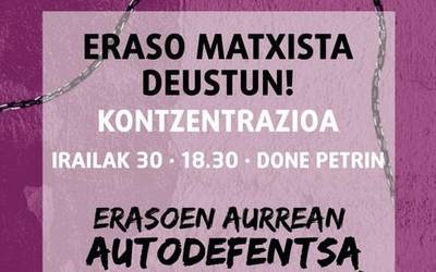 Kontzentrazioa Deustun egondako azken eraso matxista salatzeko