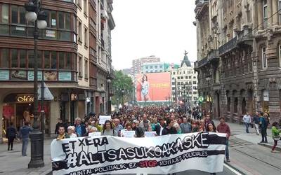 Altsasuko gazteei babesa adieraziko diete bihar Bilboko kaleetan
