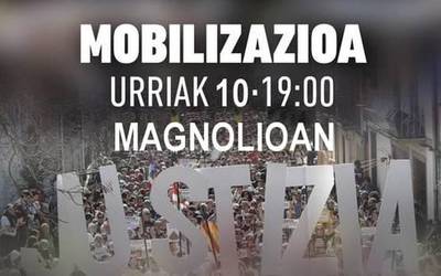 Altsasuko gazteei ezarritako kondena salatzeko elkarretaratzea egingo dute bihar Zumaian