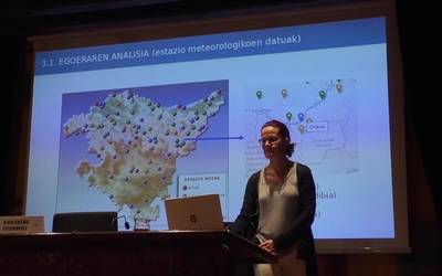 Eguzkiñe Iturrioz metereologoak "eguraldiaren iragarpenaren zirrikituak" erakutsi ditu