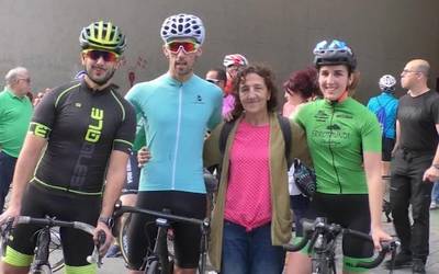 Rufino Murgiaren omenez bizikleta martxa antolatu zuten Lazkaon