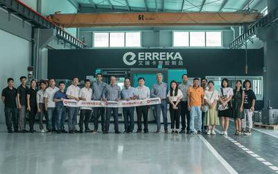 Erreka Plastics kooperatiba antzuolarrak lantegi berria ireki du Txinan