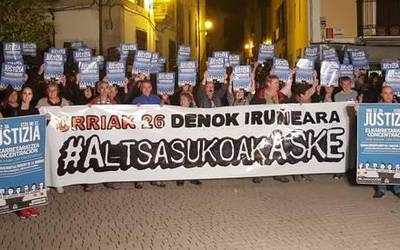 Altsasuko auziko epaia Iruñean salatzeko deia