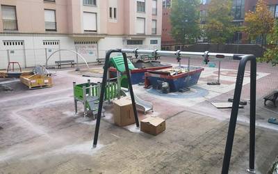 Partxis parkeko jolas eremuko lanak, martxan