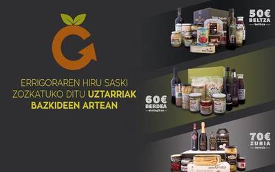 Errigoraren hiru saski zozkatuko ditu Uztarriak bazkideen artean