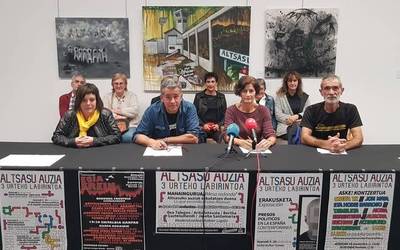 Hiru urteko "labirintoa" salatzeko, kulturaz beteko dute Altsasu