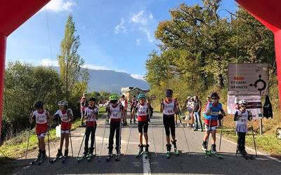 Etxarri Aranatzen jokatu zen XIII. Uharte Rollerski Saria