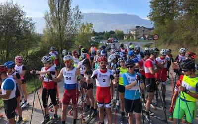 70 rollerskiatzaile Etxarri Aranatzen