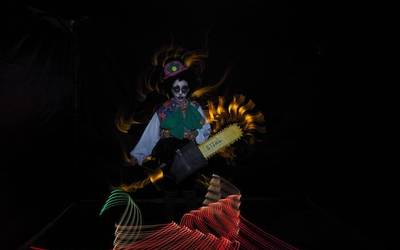 Halloweeneko photocall-az gozatu dute herritarrek