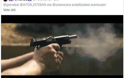 Maria Solana mehatxatu zuen kontua itxi egin dute