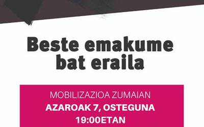 Azken hilketa matxista salatzeko elkarretaratzea egingo dute gaur