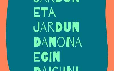 'Jardun eta jardun, danona egin daigun!', esaldiak irabazi du euskararen aldeko esaldi onena aukeratzeko lehiaketako