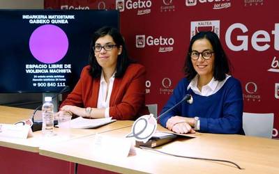 “Indarkeria matxistarik gabeko espazioen sarea” kanpaina aurkeztu dute Getxon