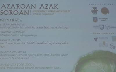 'Azaroan azak soroan' ekimena ospatuko da Igandean Ormaiztegin, ekintza  eta eragile ugarirekin