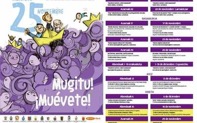Azaroaren 25aren harira egitarau zabala antolatu dute eskualdean
