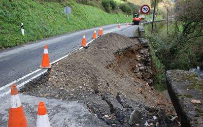 Azpeitia eta Errezil arteko errepidea hiruzpalau astez egongo da itxita