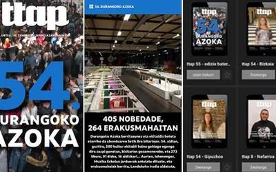 54. Durangoko Azoka protagonista 'Ttap' aldizkariaren azken zenbakian