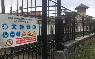 EH Bilduk "planifikazio falta" leporatu dio Laudioko Udalari, Lamuzako parkeko obrak direla eta