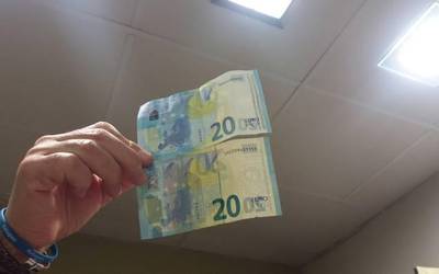 20 euroko faltsua