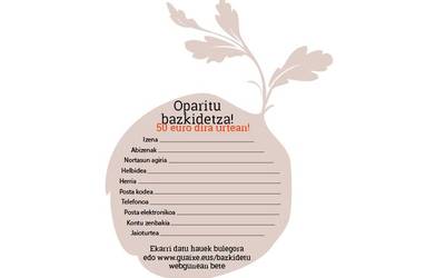 Oparitu bazkidetza!