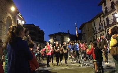 Ekain Larrea eta Ainara Urrutia nagusi San Esteban krosean