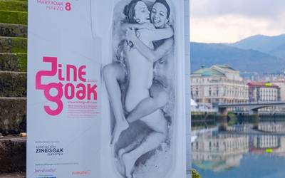 Zinegoak jaialdiaren 17. edizioko kartela kalean da dagoeneko