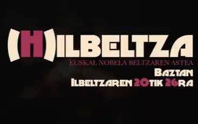 Euskal Nobela Beltzaren Astea iragartzeko bideoa egin dute