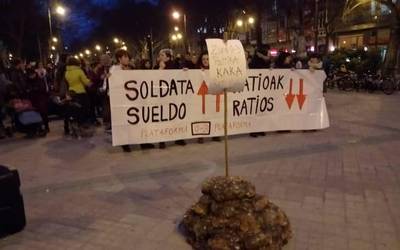 Soldatak igotzea eta ratioak jaistea aldarrikatu dute 0-3 zikloko hezitzaileek