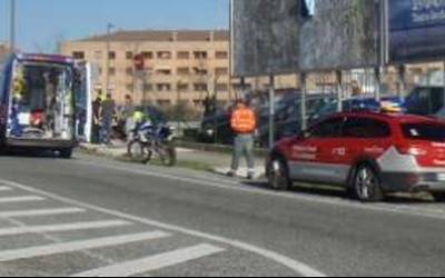 32 urteko motorzale iruindar bat larri zauritu da Galarren izandako istripu batean