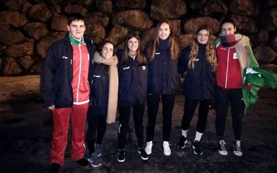 Sanloko bost jokalari Euskadiko selekzioarekin lehiatu dira Kantabrian