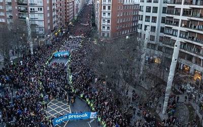 Presoen eskubideen eta konponbidearen alde 80.000 lagun elkartu dira Bilbon