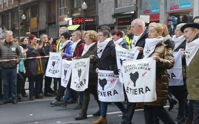 Euskal presoen eskubideen aldeko Bilboko manifestazioa