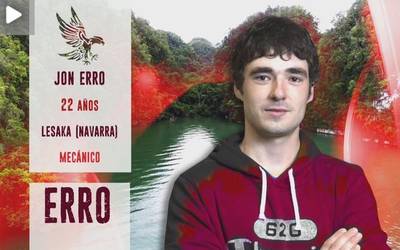 Jon Erro lesakarra izanen da El Conquistador saioko parte-hartzaileetako bat