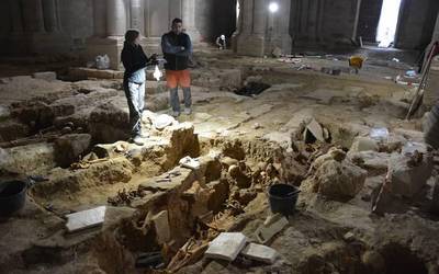 Iratxeko Monasterioko indusketa arkeologikoak amaitu dituzte