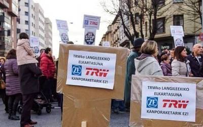 Kaleratutako TRWko bi langile berriz hartzeko agindu du Epaitegi Gorenak