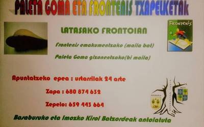 Frontenis eta pala txapelketa abiatuko dute Latasan